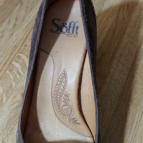 Sofft Leather & Suede Heels 7M - Picture 11 of 14